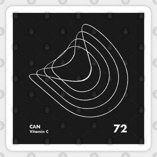 Can / Vitamin C / Minimalist Graphic Artwork Design Sticker by saudade